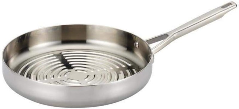 Anolon Anolon TriPly Clad Stainless Steel 12Inch Deep Round Grill Pan  - Image 1