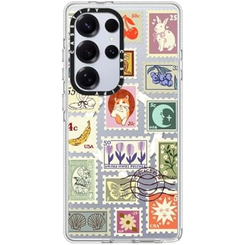 CASETIFY Magnetic Clear Galaxy S25 Ultra Case 【Compatible with Magsafe】 - Stamp Collection - Image 2
