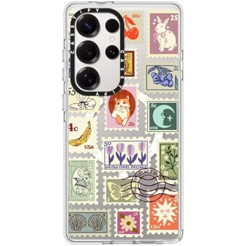 CASETIFY Magnetic Clear Galaxy S25 Ultra Case 【Compatible with Magsafe】 - Stamp Collection - Image 1
