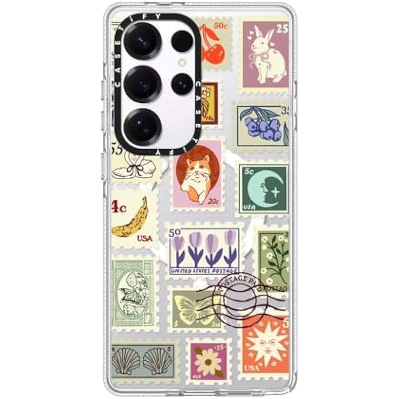 CASETIFY Magnetic Clear Galaxy S25 Ultra Case 【Compatible with Magsafe】 - Stamp Collection - Image 4