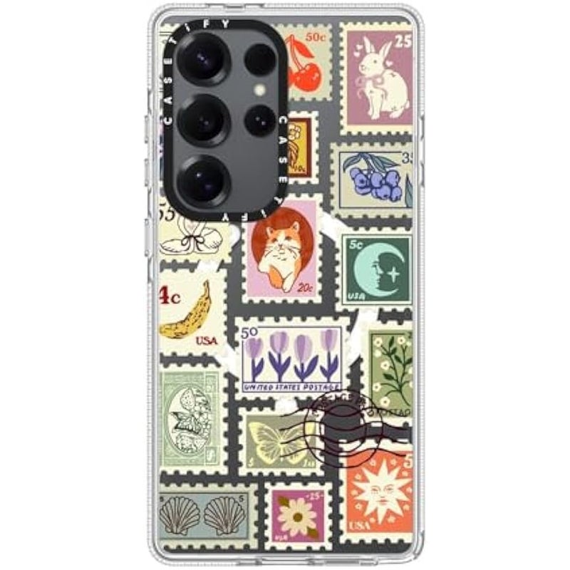 CASETIFY Magnetic Clear Galaxy S25 Ultra Case 【Compatible with Magsafe】 - Stamp Collection - Image 3