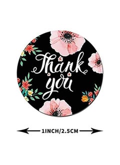 Generic Round adhesive sticker with the phrase Thank You, for gifts, for stores, for birthdays, 500 pieces, 2.6 cm, Up to Date Egypt print  - Image 5