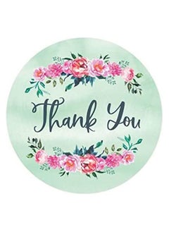 Generic Round adhesive sticker with the phrase Thank You, for gifts, for stores, for birthdays, 500 pieces, 2.6 cm, Up to Date Egypt print  - Image 3