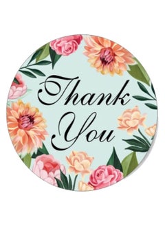 Generic Round adhesive sticker with the phrase Thank You, for gifts, for stores, for birthdays, 500 pieces, 2.6 cm, Up to Date Egypt print  - Image 2