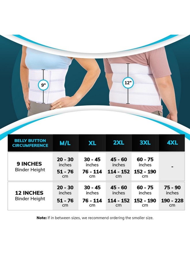 BraceAbility Plus Size Bariatric Abdominal Stomach Binder - XXL Belly Support Band, Big Mens or Womens Obesity Girdle Belt, After Surgery Recovery Wrap, Tummy Waist Compression Hernia Treatment (2XL) - Image 2
