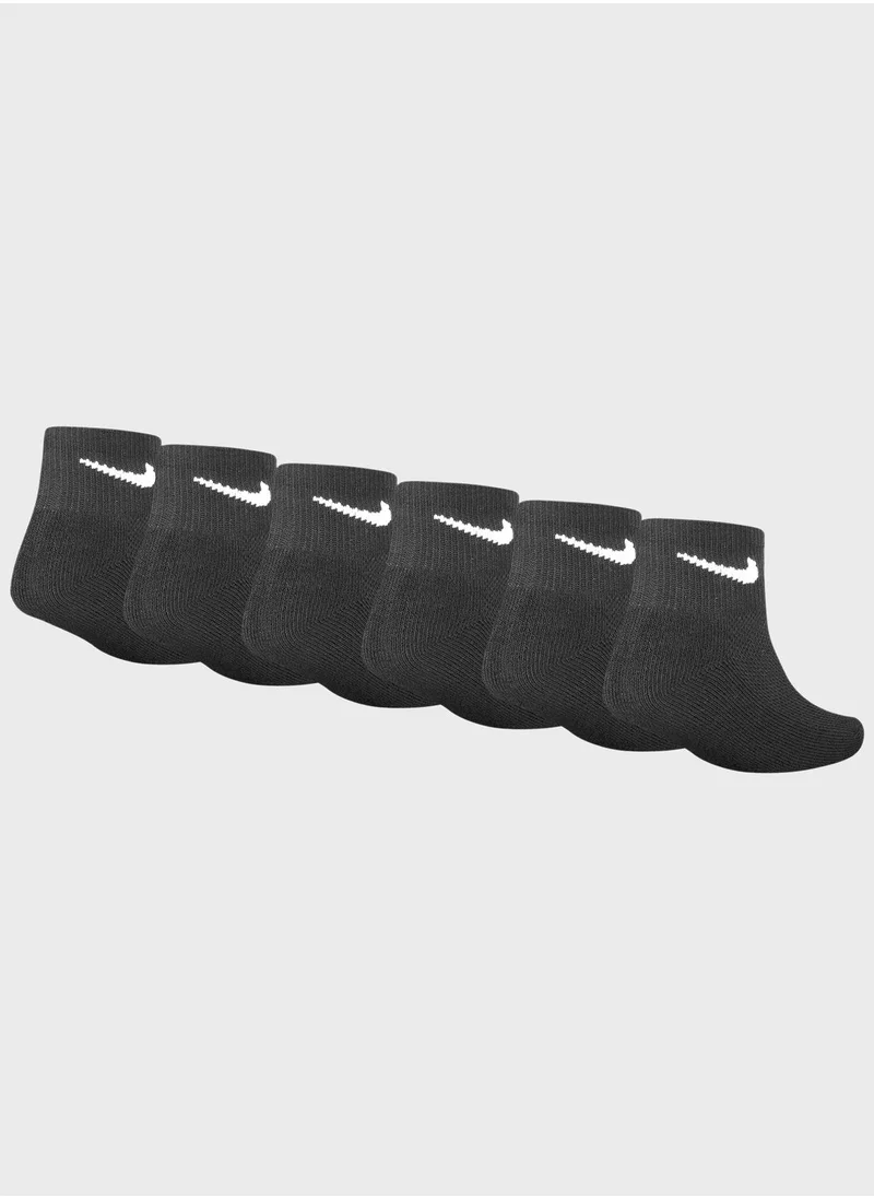 Nike Kids 6 Pack Cushioned Ankle Socks