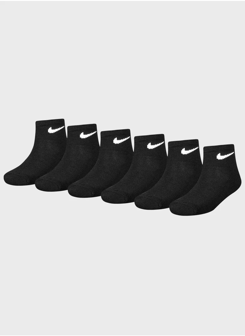Nike Kids 6 Pack Cushioned Ankle Socks
