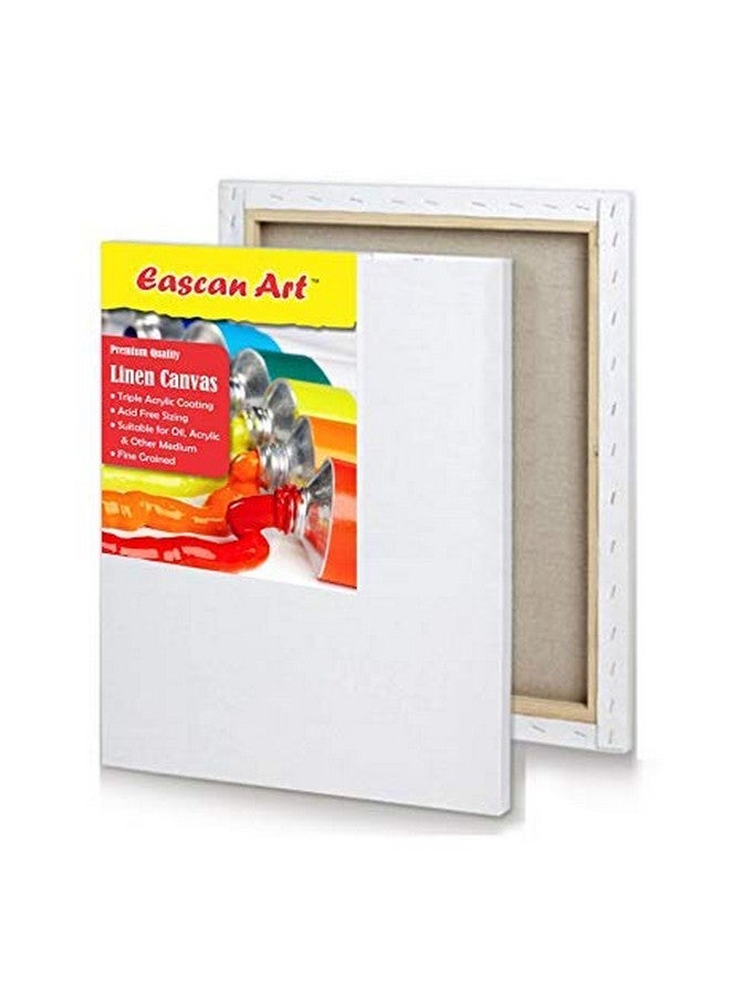 Eascan Art Painting Drawing and Sketch Accessories Cotton Medium Grain Pre Stretched Linen Painting Canvas Pack of 1 (30" x 36") - Image 1