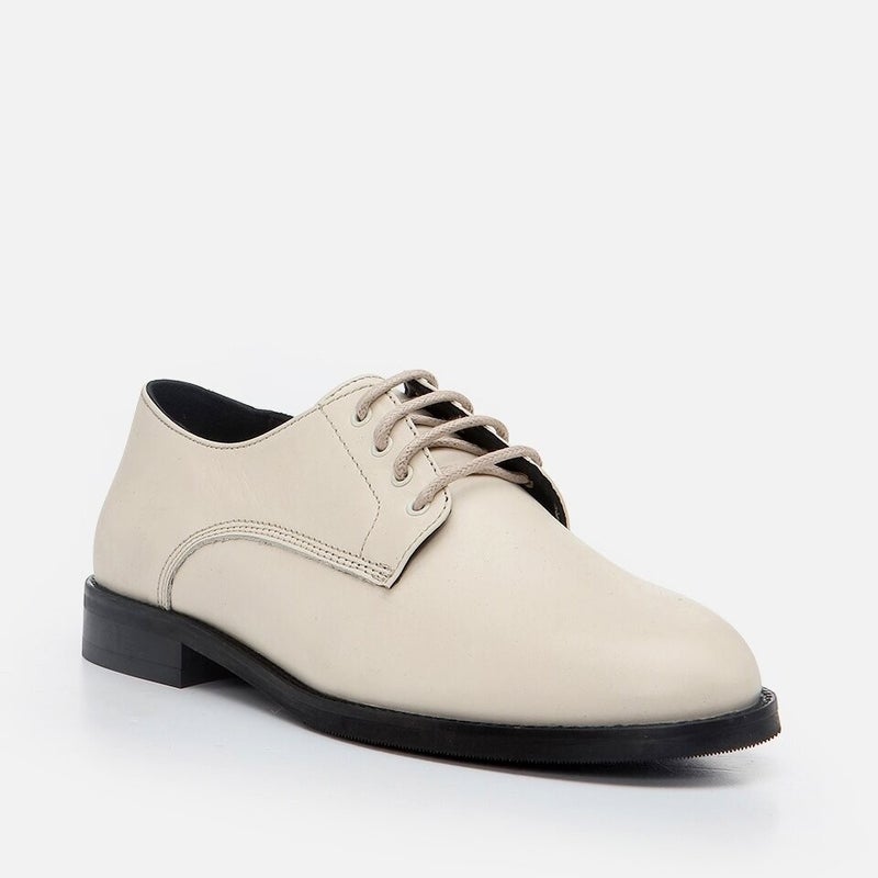 Hotiç 01AYH278800A310 Genuine Leather Beige Women's Oxford  - Image 3