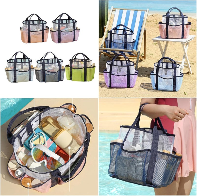 Toiletry Bag Shower Swimming Makeup Cosmetic Organizers Double-Layers Beach - Image 2