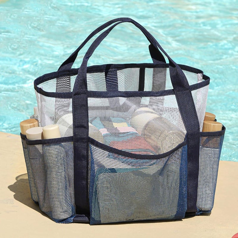 Toiletry Bag Shower Swimming Makeup Cosmetic Organizers Double-Layers Beach - Image 5