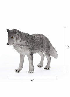 KASTWAVE Wolf Toy 7 PcsFigurines Set Wolf Animals Figure for Kids Jumbo Wolf Toy Playset Birthday Gift Wolf Theme Party Decoration  - Image 3