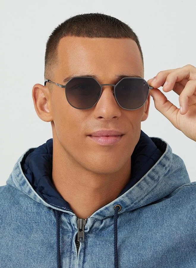 30Sundays 30Sundays Men Turn Up Geometric Sunglasses
