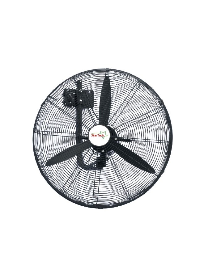 Star Tech 260W 3-Speed Heavy Duty Industrial Type Wall Fan Black 76 cm DF750-TW.