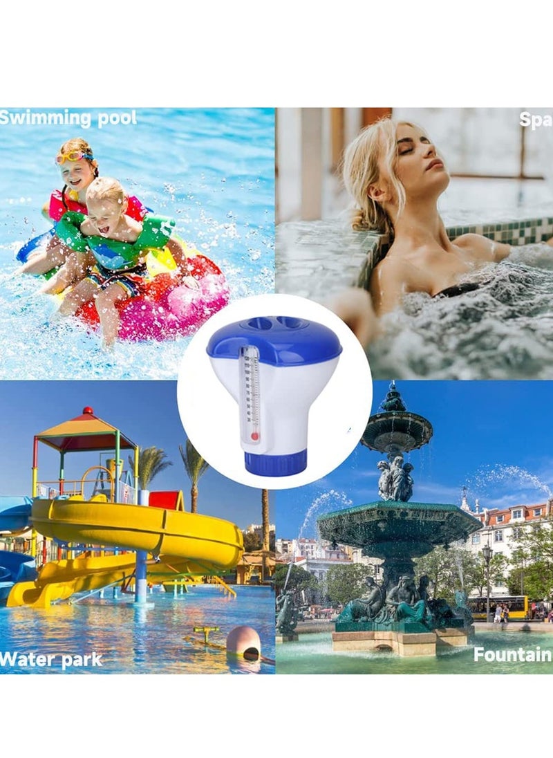 Excefore - موزع عائم للكلور، 5 بوصة كلور لبركة الصيد الساخنة، حدائق المياه، 5 بوصة طوف الكلور الكيميائي لبركة الصيد، منتزه المائية، حوض الاستحمام الساخن ومنظف السبا - Image 1