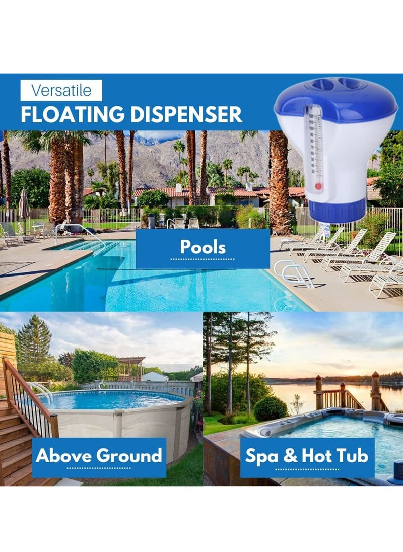 Floating Dispenser Chlorine, 5-inch Chlorine for Hot Tub Paddling Pool Spa Water Parks, 5 Inch Chemical Chlorine Floater for Paddling Pool, Water Park, Hot Tub and Spa Cleaner - pzsku/Z7DFFF7F0418B11041C3FZ/45/_/1715936487/d7d51153-3c43-4766-9685-21bde75a3ca8