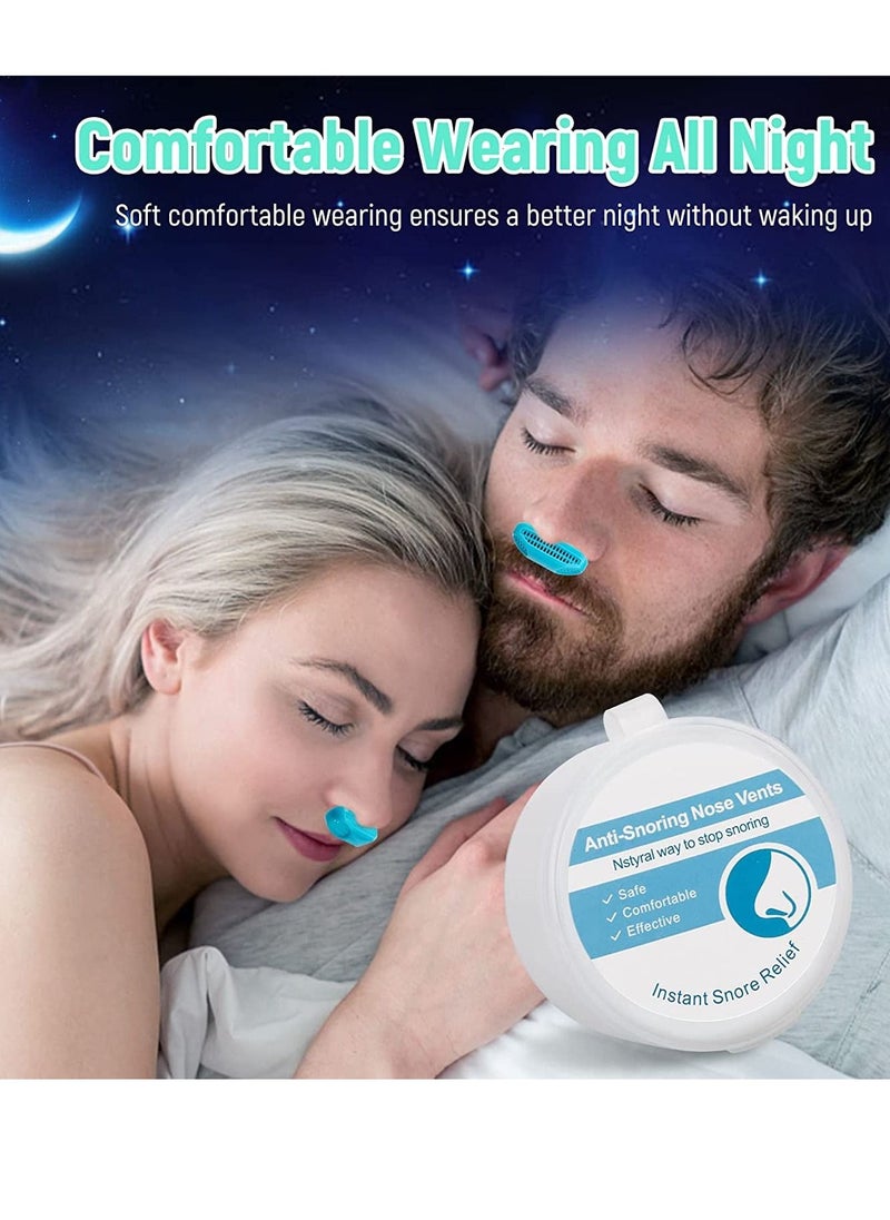 SYOSI - Anti-Snoring Device, Mini Air Purifier Sleeping Breath Aid Nose Clip Snore Stopper to Ease Breathing Snoring, Natural Comfortable Sleep Snoring Stop Snoring Noise Silent Night Sleep for Women Men - Image 1