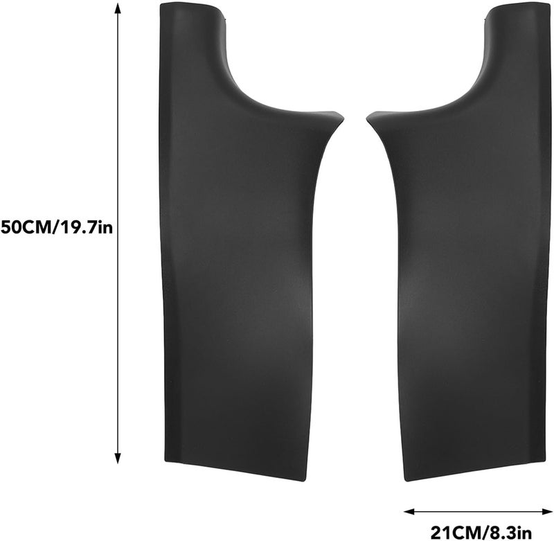 Rear Door Sill Guards for 2019-2023, Black TPE Material, 2Pcs Protector Plates - Strong Scratch Protection, Easy Installation, Stylish Durable Design - Image 3