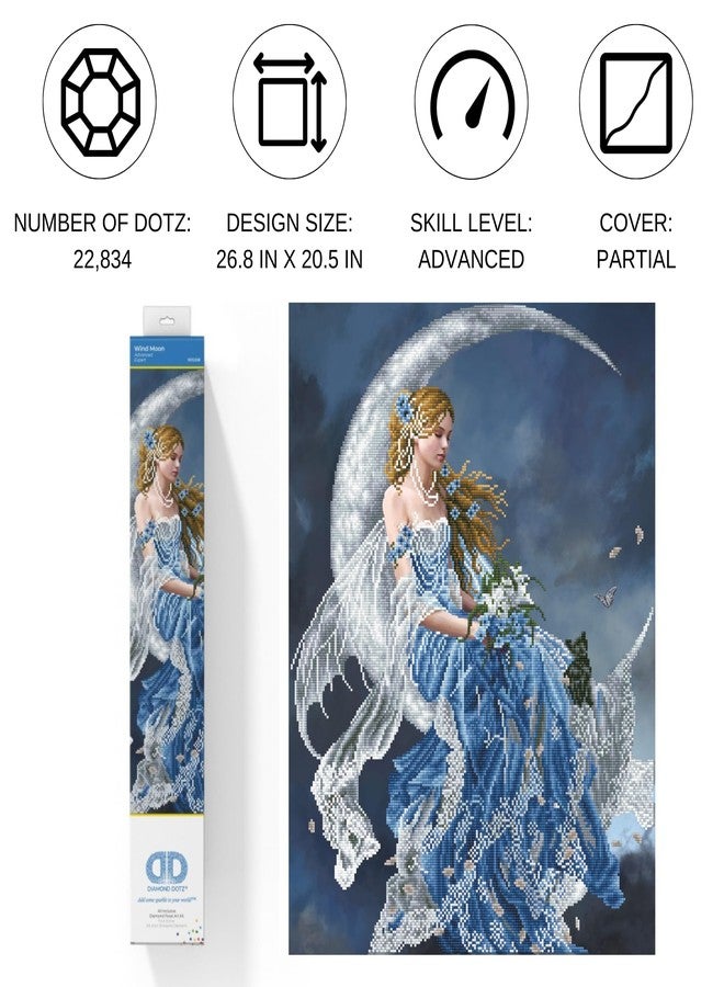 DIAMOND DOTZ Wind Moon Diamond Painting Kits for Adults - Diamond Art Kits a Relaxing Creative Craft Kit with Dotz Gems 26.8x20.5 - Image 2