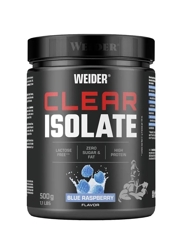 Weider Weider Clear Isolate 500g – Blue Raspberry Flavor – Whey Protein Isolate  - Image 1
