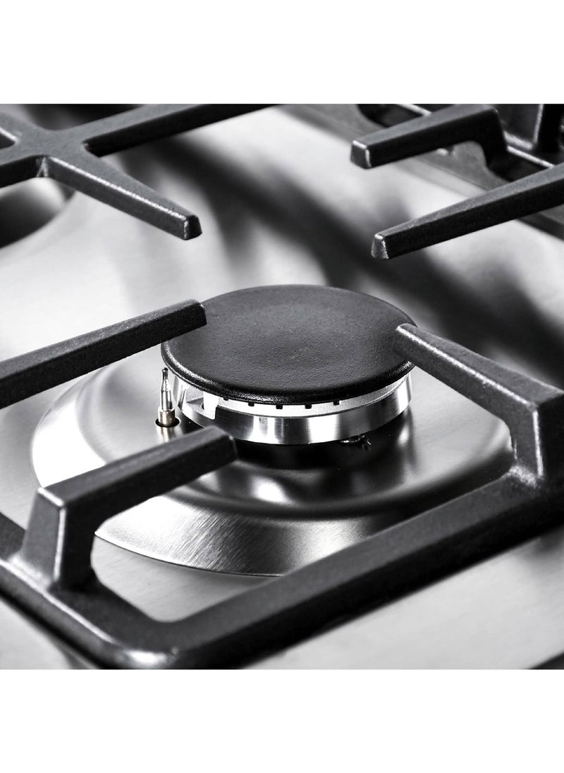 Flexy - 5 Burner Gas Cooking Range With Cast Iron Pan Support LED Display And Built in Glass Top Made In Turkey 90X60 CM - Image 1