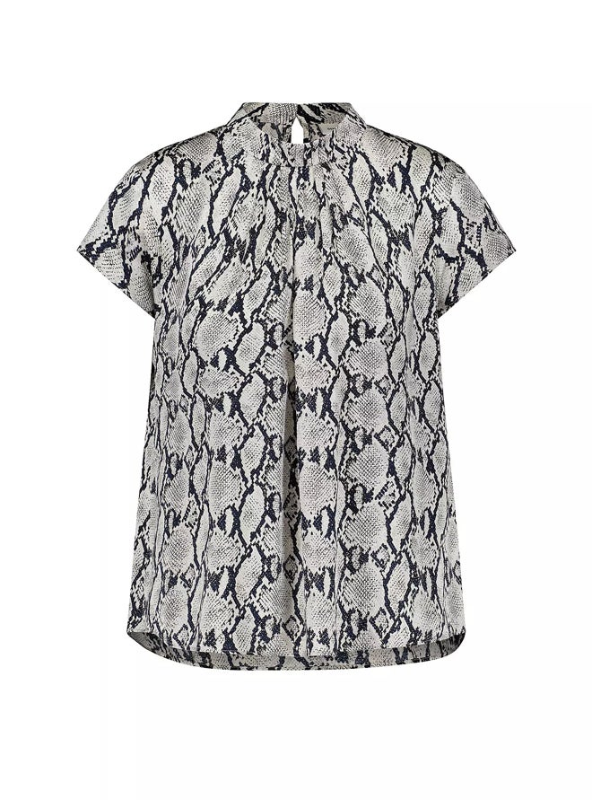GERRY WEBER Snake Print Short Sleeve Blouse  - Image 1