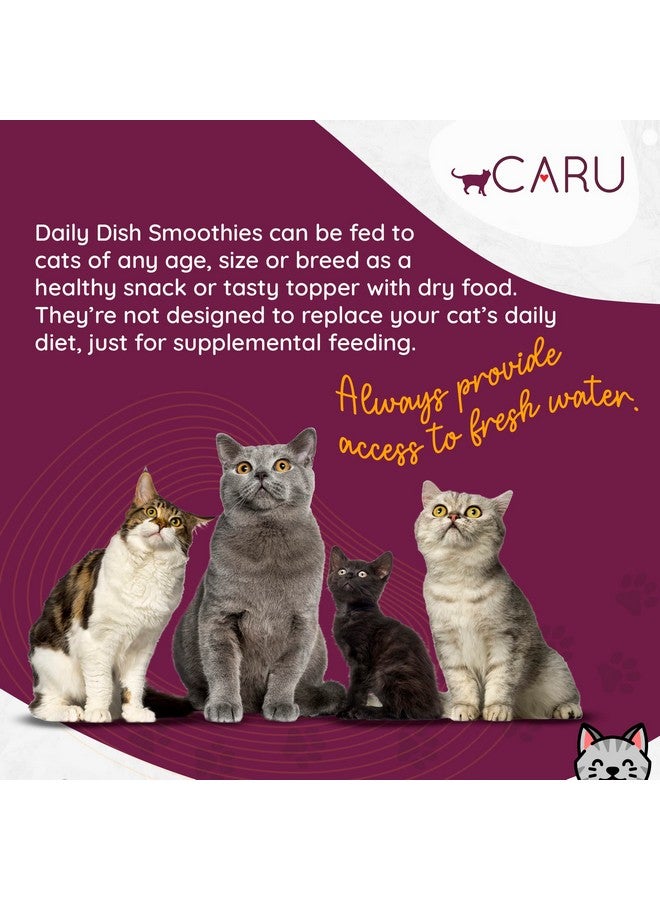 Caru - Daily Dish Smoothies - Lickable Tuna & Salmon Cat Treat - 4 Pouches per Pack - Pack of 12 - Image 4