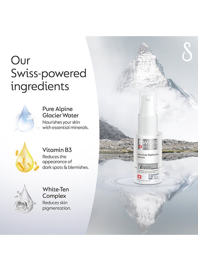 SWISS image Brightening Face Serum with Niacinamide 30 ml Reduces Dark Spots, Blemishes & Pigmentation for Even Toned Skin Lightweight & Non-Greasy Serum| All Skin Types Men & Women Swiss Made - Image 3