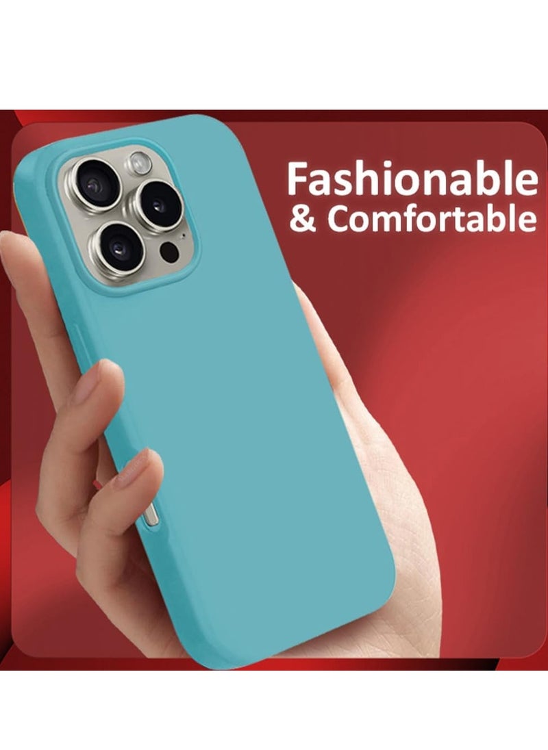 Liquid Silicone iPhone 16 Pro Max Case - Ultra Slim, Drop Protection, Soft Anti-Scratch Microfiber Lining (Model G)
