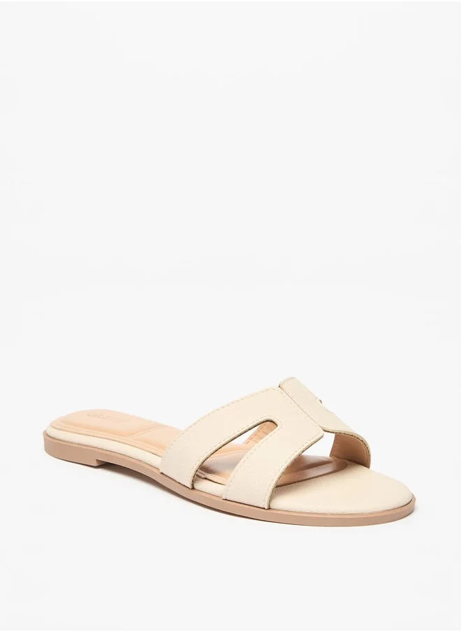 سيليست Women's Textured Slip-On Sandals