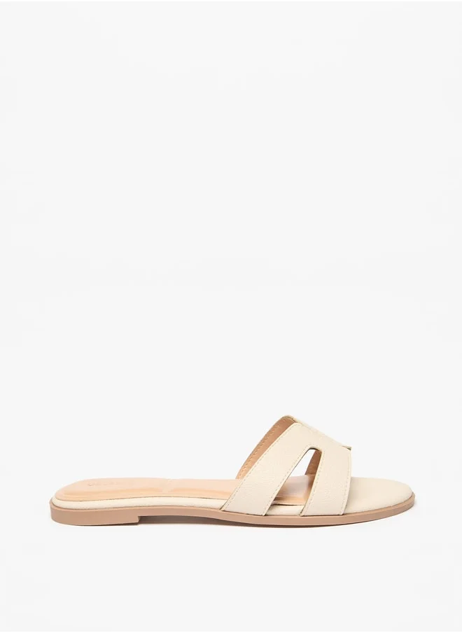 سيليست Women's Textured Slip-On Sandals