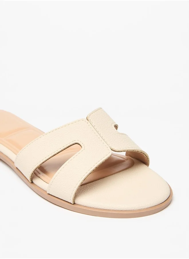 سيليست Women's Textured Slip-On Sandals