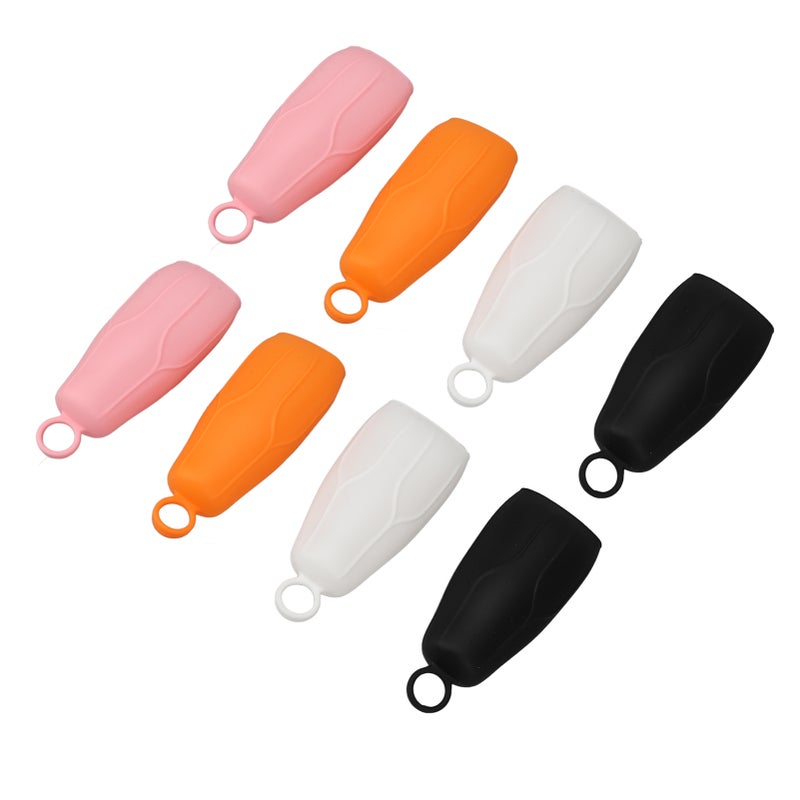 8pcs Elastic Toiletry Sleeve Protective Silicone Ring Hook Leakproof Toiletry Cover for Travel Outdoor - Image 4