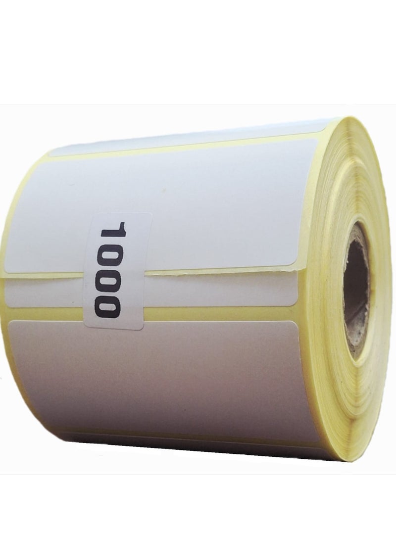 ديسيجيباك ملصقات باركود مخصصة، ملصقات حرارية تنتقل بحجم 2.75 × 1.25 بوصة 1000 ملصق لكل لفافة (70 مم × 32 مم) تستخدم لطباعة ملصقات الشحن، عبوة من 1 - Image 1