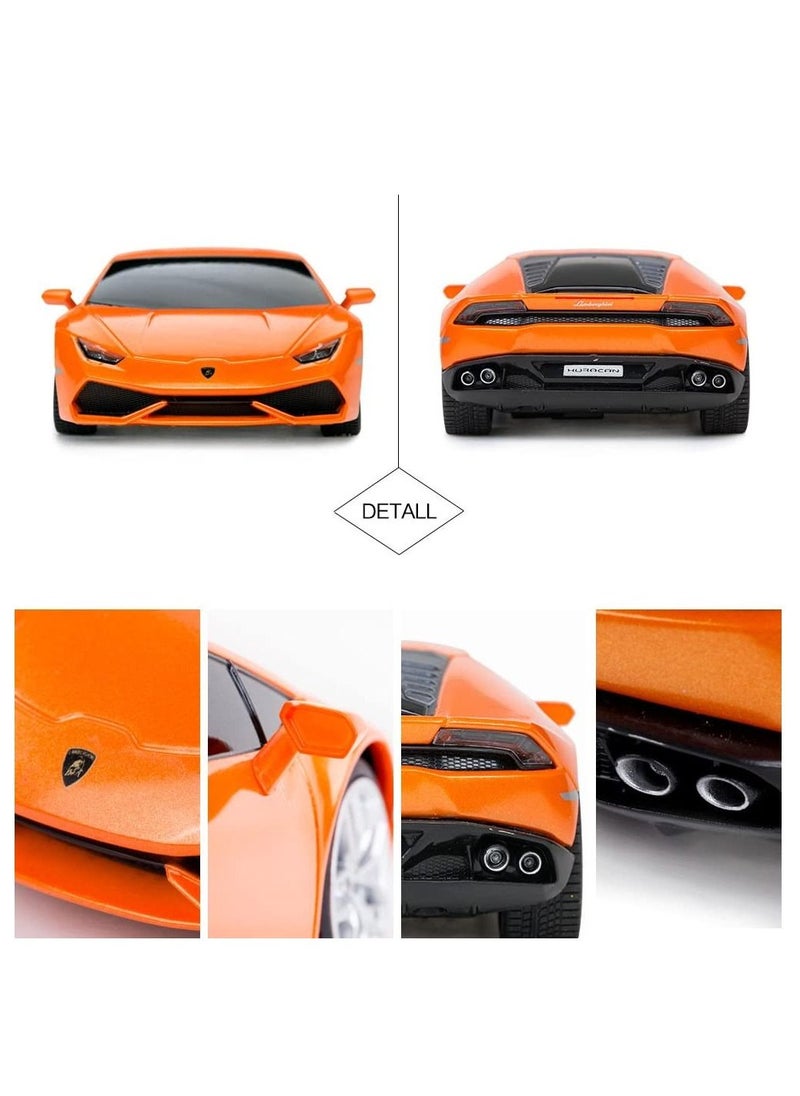 RASTAR - Lamborghini HURACÁN LP610-4 Remote Control Toy Car |1:24 Scale, Orange - Image 1