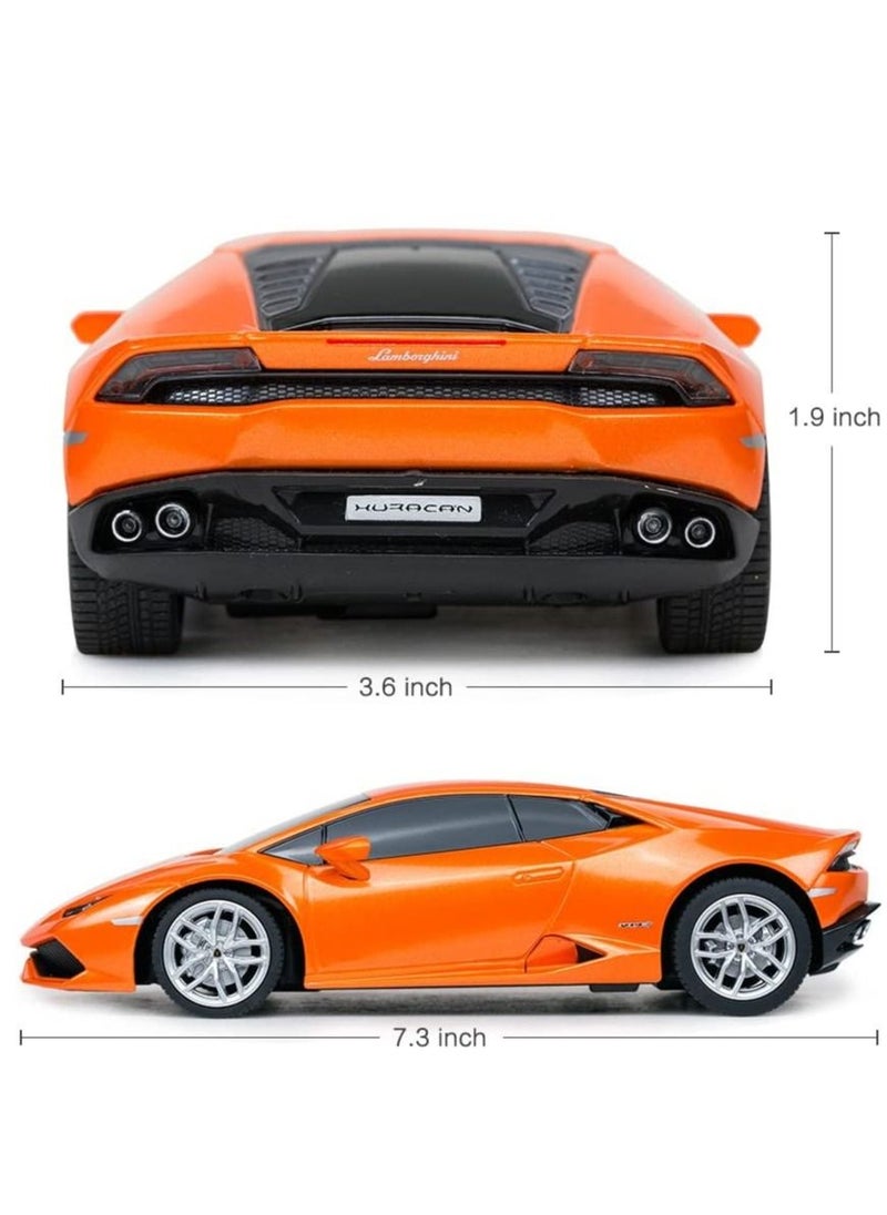 RASTAR - Lamborghini HURACÁN LP610-4 Remote Control Toy Car |1:24 Scale, Orange - Image 1