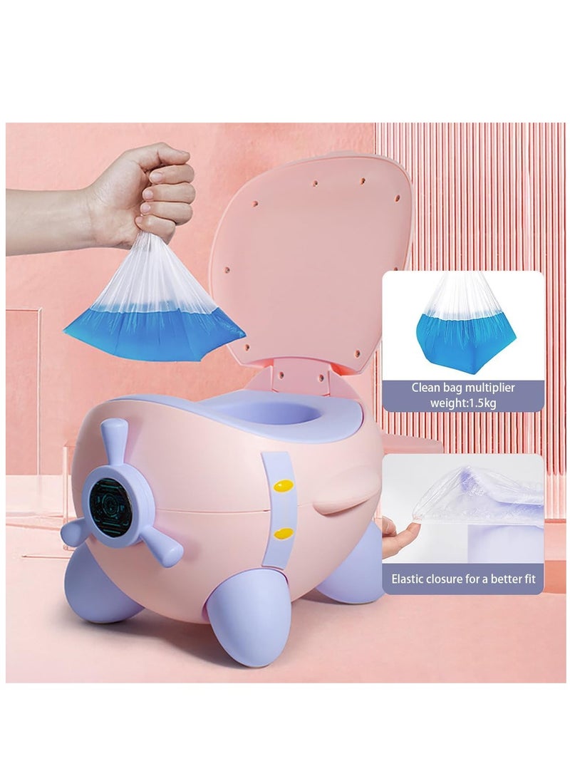 Arabest - Potty Training Toilet, Children's Little Baby Toilet Seat with Removable Potty Pot, Toddler Potty Training  Chair for Kids (Pink) - Image 1