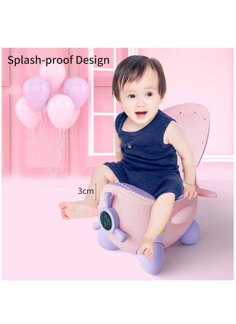 Arabest - Potty Training Toilet, Children's Little Baby Toilet Seat with Removable Potty Pot, Toddler Potty Training  Chair for Kids (Pink) - Image 1