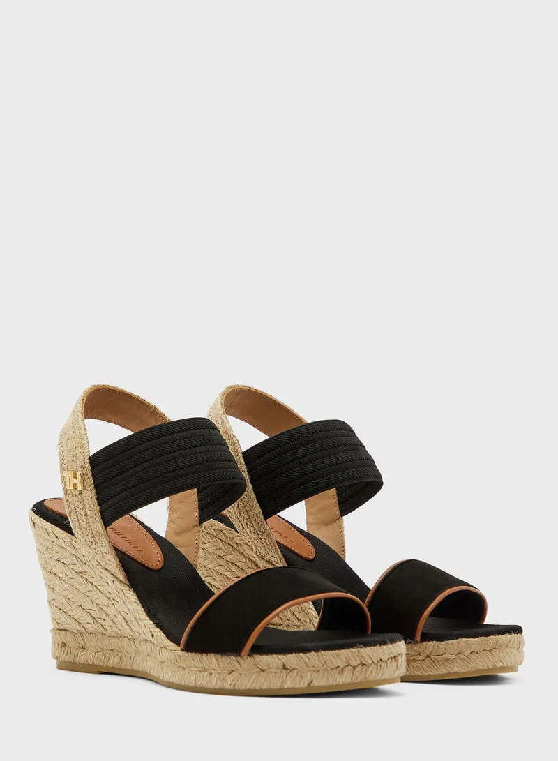 TOMMY HILFIGER New Tommy Basic Opened Toe Wedge Sandal - BDS