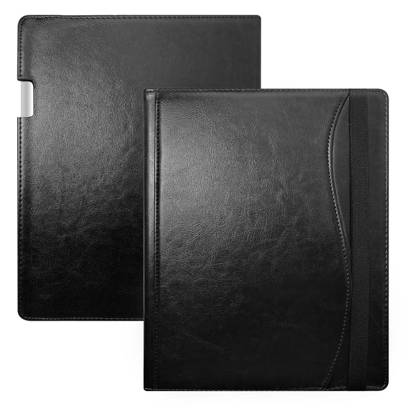 E NETCASE Case for Remarkable Paper Pro Tablet 118 inch 2024 Released New Business Design Upgraded Leather Cover for Remarkable Paper Pro Digital Paper with Stand Pen Holder Black