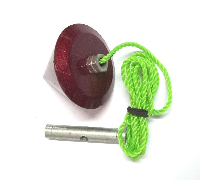 TUNIR Professional Plumb Bob Tool with Retractable Nylon Cord, Size 8 No-410 Gms - Image 5