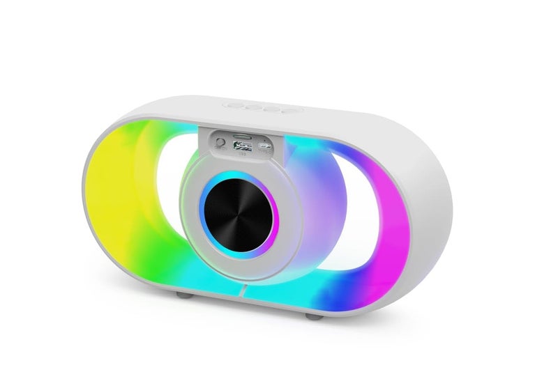 GRODD® Portable 10W Portable Wireless Bluetooth Speaker, Deep Bass, 7H Playtime, Bluetooth 5.4, TWS, FM, USB/TF/AUX, Calling Function, LED Party Lights, 2000mAh Battery - Image 1