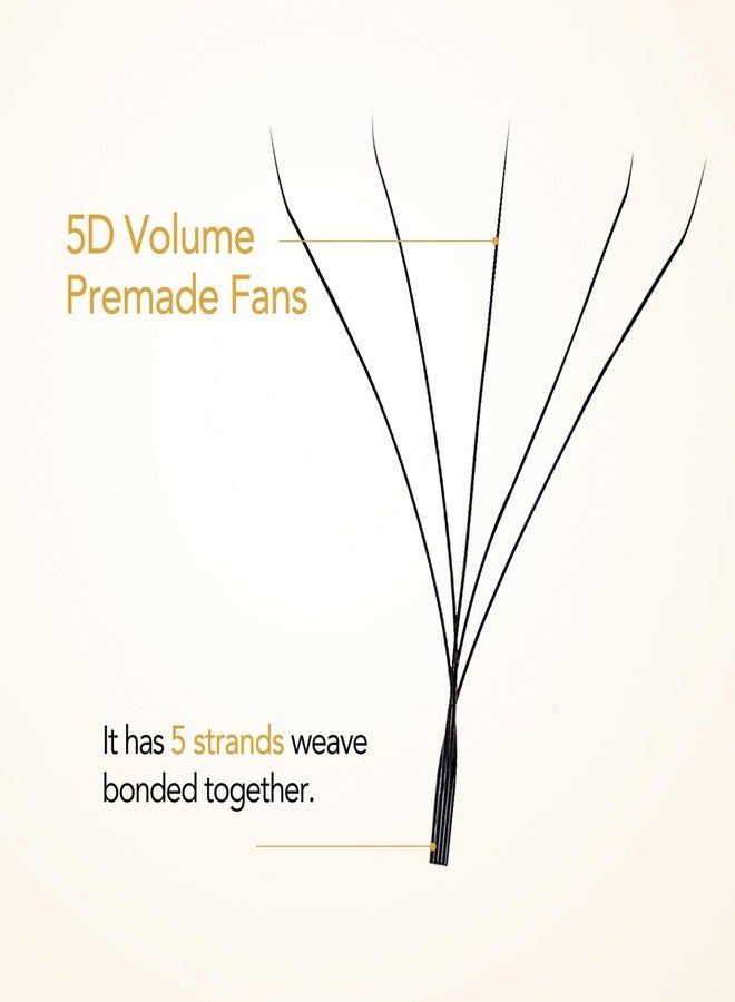 AuReve W Eyelash Extensions D Curl 0.07mm 8-15mm Mix Tray W Shaped 5D Volume Premade Fan Lashes Matte Black Cluster Easy Fans Lashes Professional Use YY Lash - Image 4
