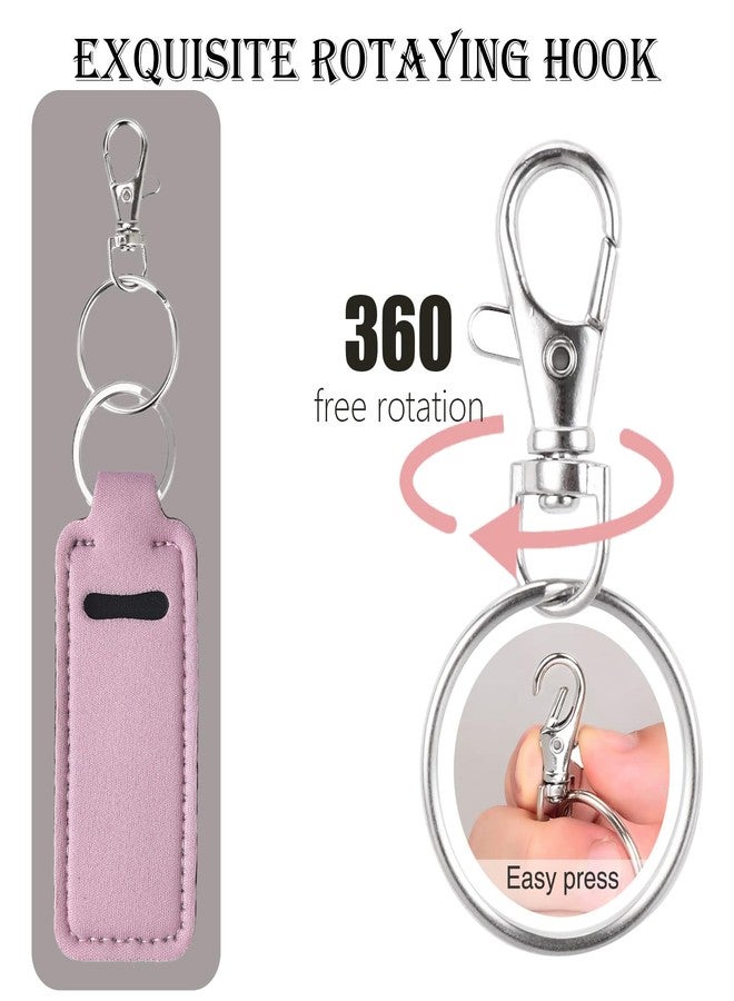 Belolvar Chapsticks Holder Keychain for Lipstick, Bright Lip Balm Lip Gloss Holder Stocking Stuffers for Women (Bright) - Image 2