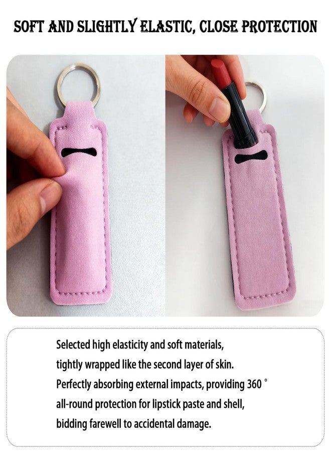 Belolvar Chapsticks Holder Keychain for Lipstick, Bright Lip Balm Lip Gloss Holder Stocking Stuffers for Women (Bright) - Image 5