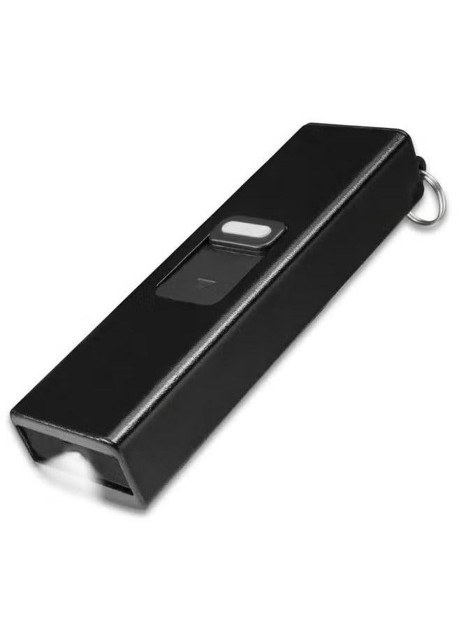 Flashlight USB led Rechargeable Portable outdoor Flashlight(Black)