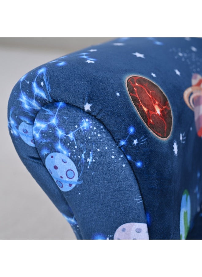 Home Box Leo Cosmic Kids Armchair with Stool  - Image 5