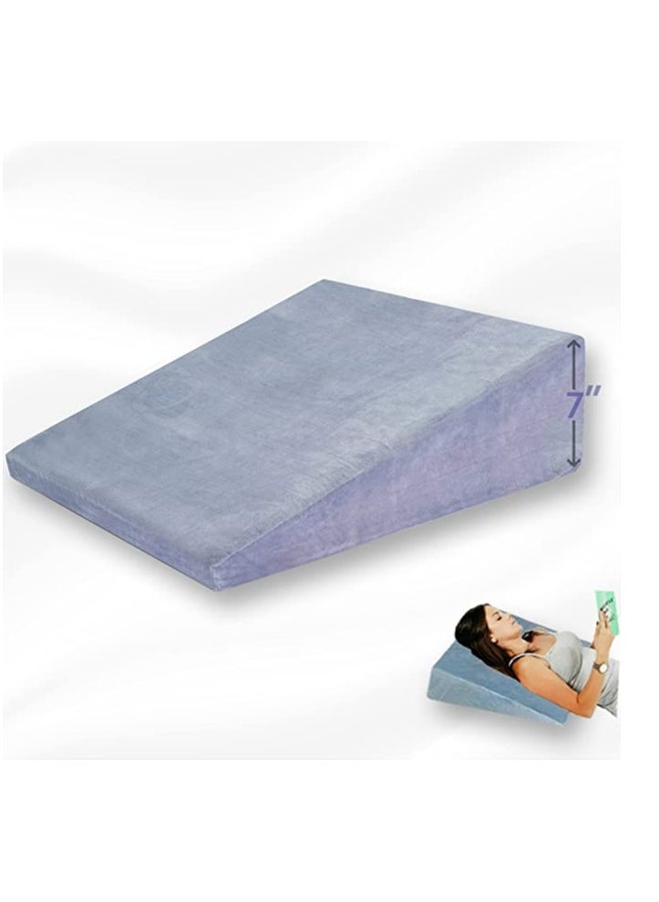 Plush Creative Planet Plush Wedge Comfort Pillow for Adults & Kids with Acid Reflux GERD Respiratory Problems (Basic)  - Image 1
