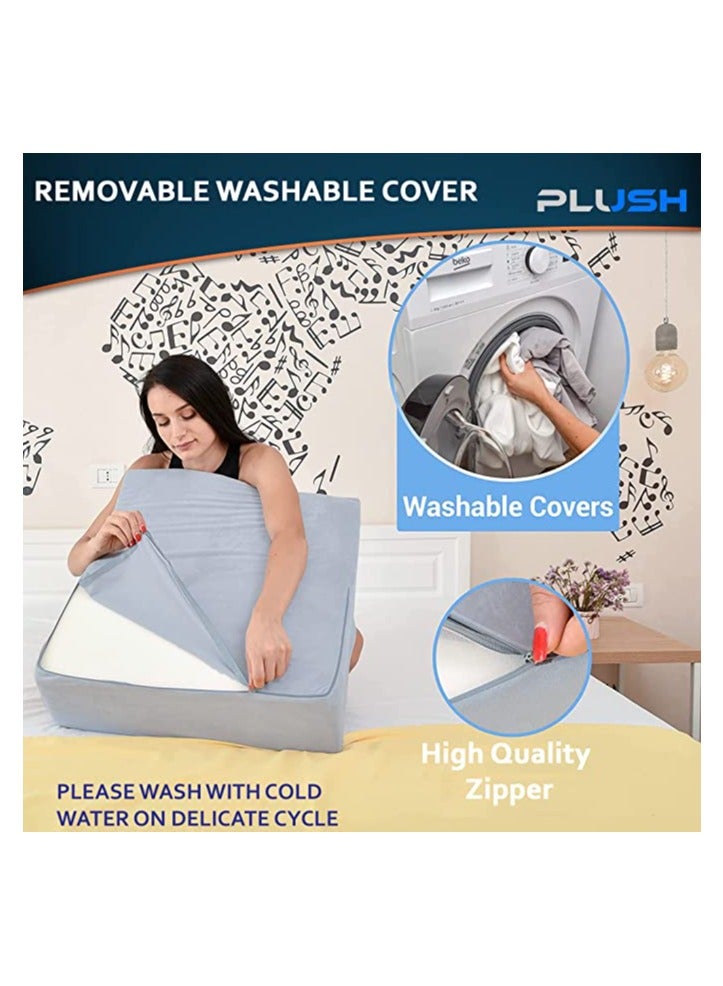 Creative Planet Plush Wedge Comfort Pillow for Adults & Kids with Acid Reflux GERD Respiratory Problems (Basic)