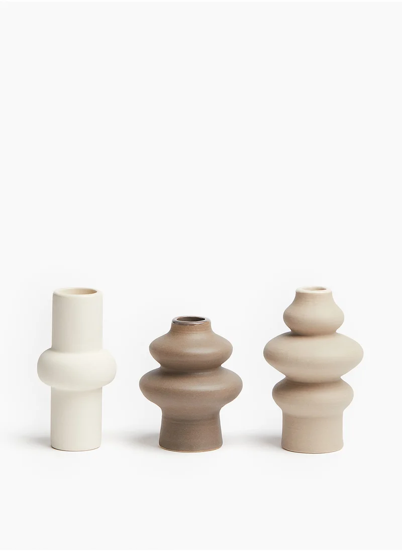 اتش اند ام 3-Pack Mini Stoneware Vases